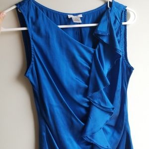 Cache silk sleeveless blouse